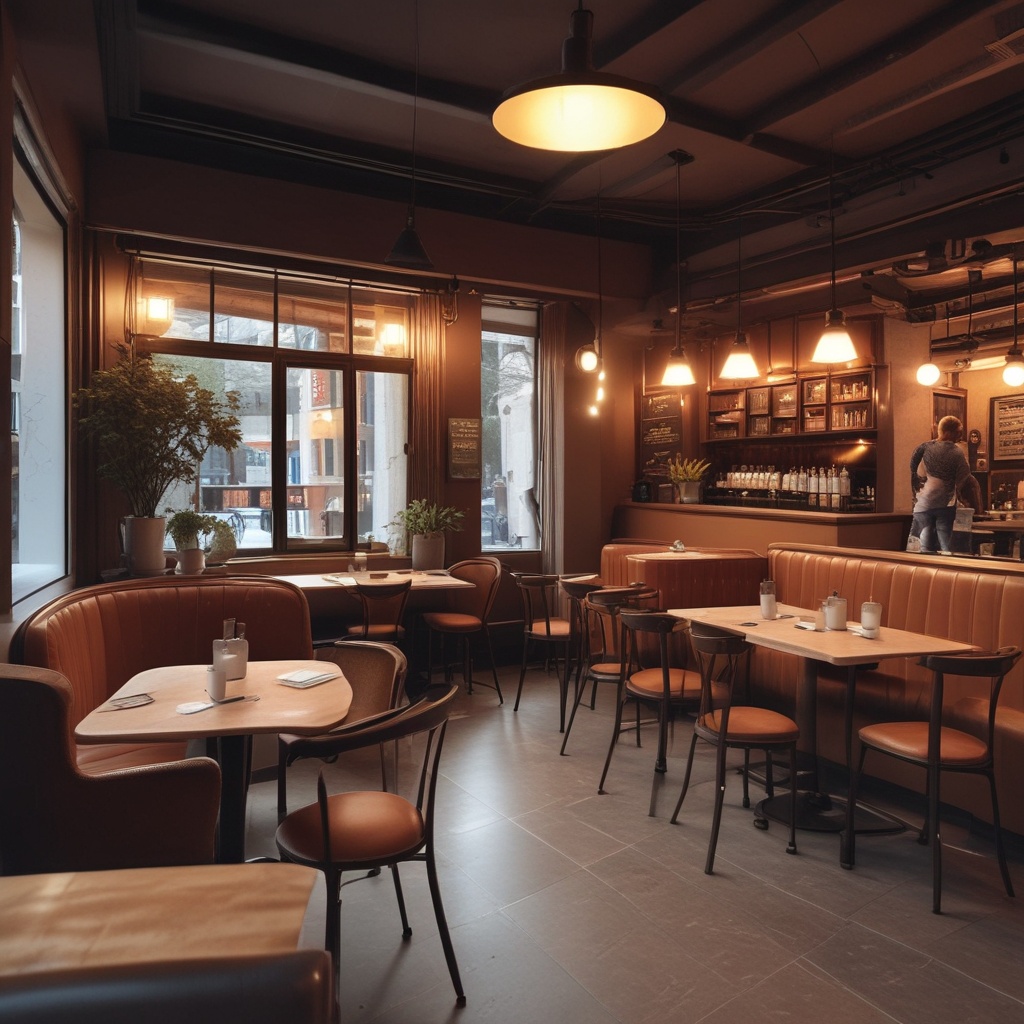 Ambiance of the café