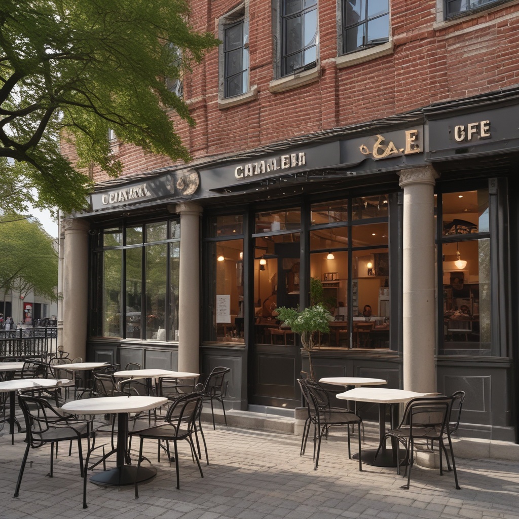 Exterior of the café