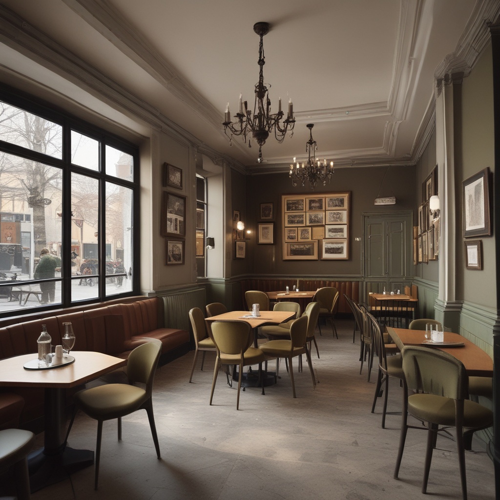 Interior of the café